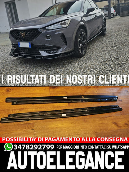 UNDER SKIRTS SUITABLE FOR CUPRA FORMENTOR 2020+ GLOSSY BLACK SPORTY LOOK