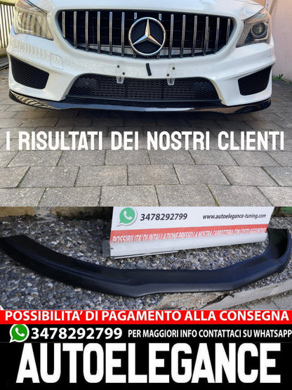 SPLITTER MERCEDES CLA W117 SPOILER SOTTO PARAURTI ANTERIORE NERO AMG LAMA