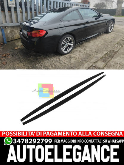 BMW SERIE 3 F30 F31 LAME SOTTO MINIGONNE LATERALI SOTTOPORTA SPORTIVI ABS .-