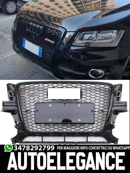 BLACK RSQ5 GRILLE SUITABLE FOR AUDI RSQ5 8R 2008-2012 CHROME TOP QUALITY 0958