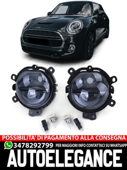 Pair of Daytime Running Lights + Black Position Lights for Mini F54 F55 F56 F57 14-21