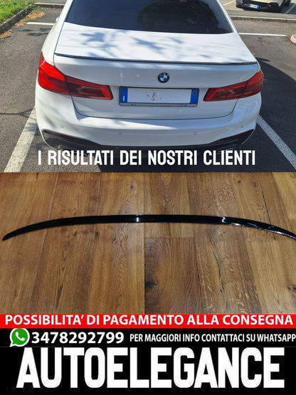 SPOILER ADATTO PER BMW SERIE 5 G30 2017+ LOOK MSPORT NERO LUCIDO DESIGN SPORTIVO
