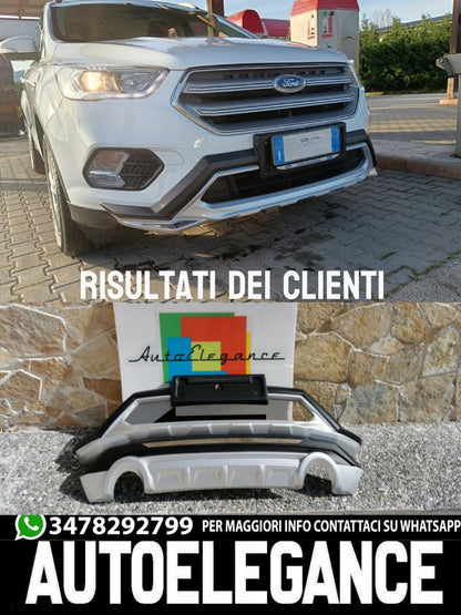 FORD KUGA II 2016-2019 SPOILER SOTTO PARAURTI ANTERIORE & POSTERIORE ABS