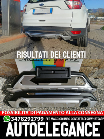 FORD KUGA II 2016-2019 SPOILER SOTTO PARAURTI ANTERIORE & POSTERIORE ABS