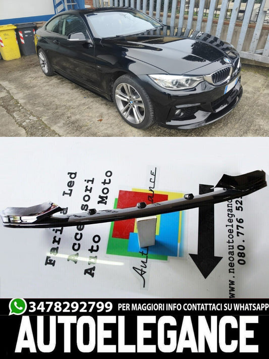SPOILER ANTERIORE SOTTO PARAURTI BMW SERIE 4 F32 F33 F36 LAMA LOOK M SPORT .-