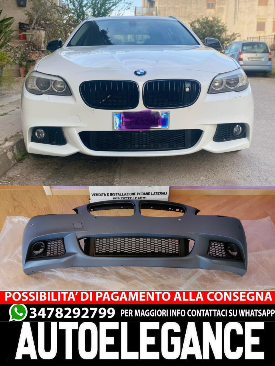 Paraurti anteriore per BMW serie 5 F10 F11 M-Tech 10-13 (PROMO)