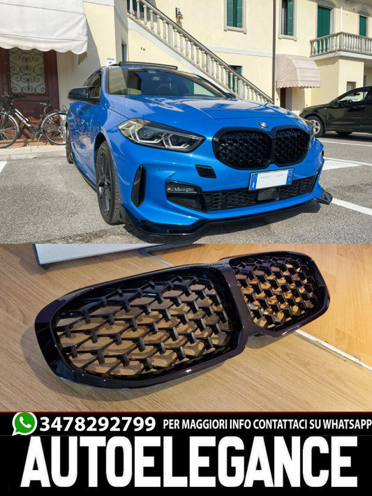 GRILLE SUITABLE FOR BMW 1 SERIES F40 LOOK M PERFORMANCE DESIGN BLACK DIAMOND