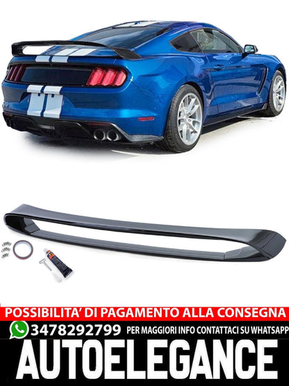 SPOILER ADATTO PER FORD MUSTANG COUPE 2014-2020 LOOK GT PERFORMANCE NERO LUCIDO
