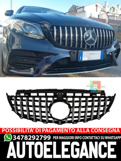 GRILLE SUITABLE FOR MERCEDES-BENZ E-CLASS W213 / C238 2016-2020 GT LOOK CHROME