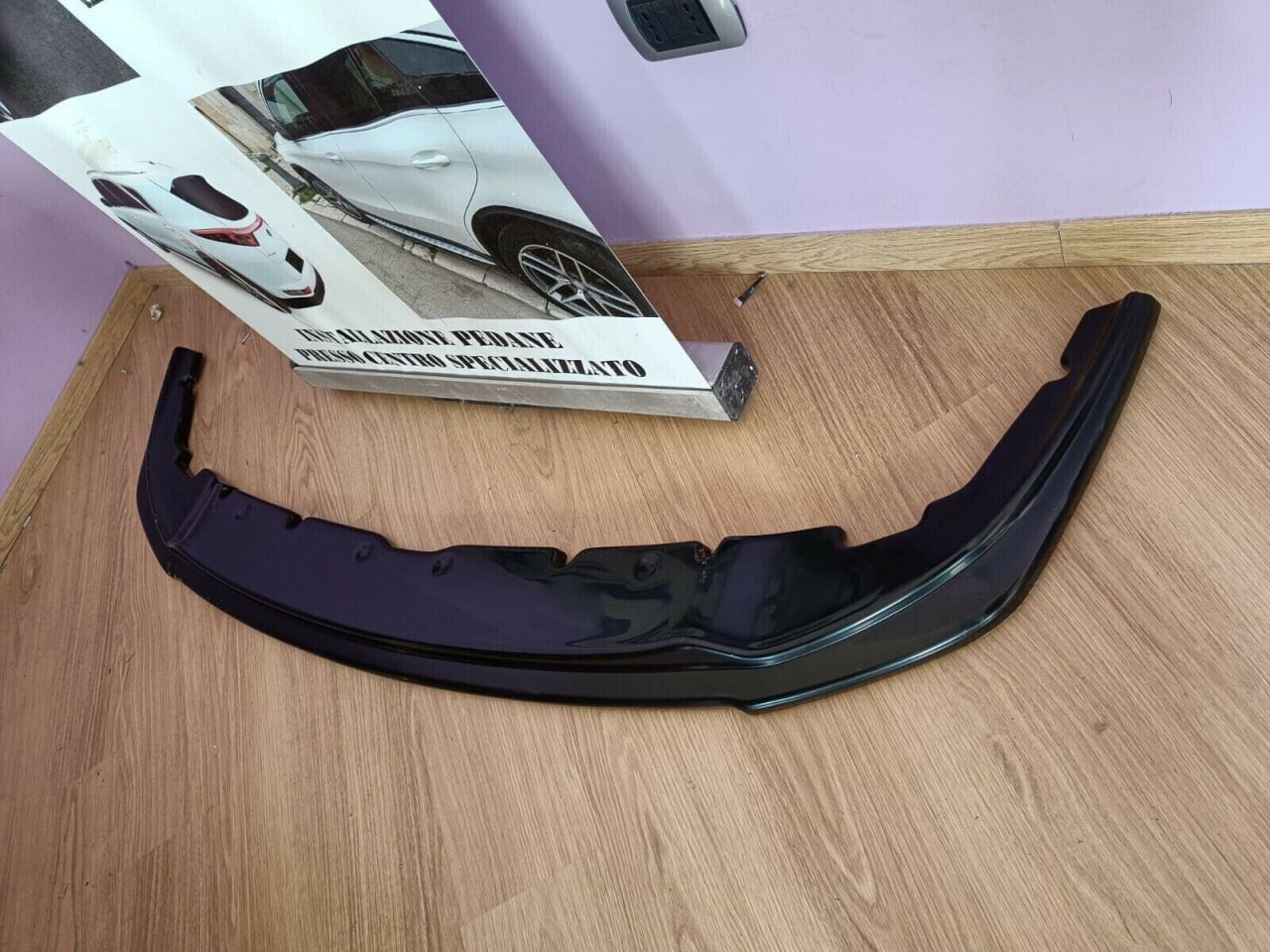 0726✨SPLITTER ADATTO PER  BMW SERIE 1 F40  MSPORT LOOK NERO LUCIDO DESIGN SPORT✨