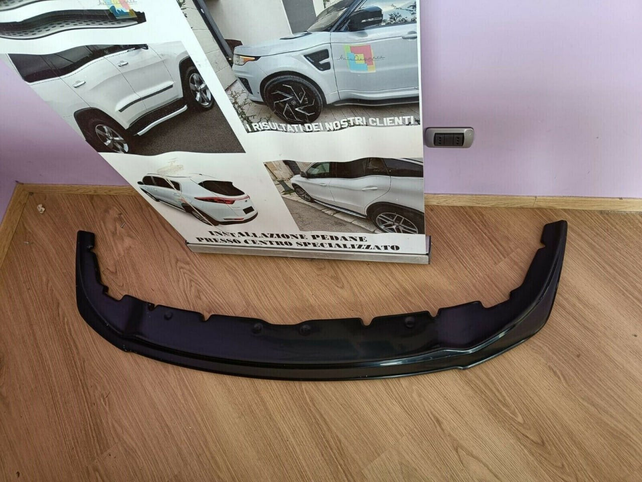0726✨SPLITTER ADATTO PER  BMW SERIE 1 F40  MSPORT LOOK NERO LUCIDO DESIGN SPORT✨