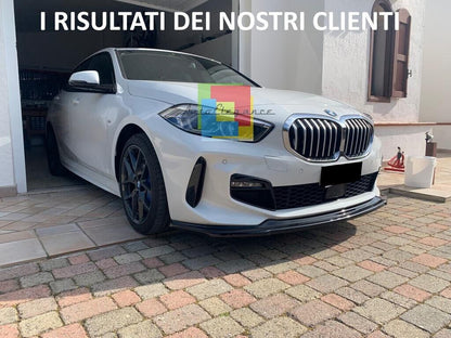 0726✨SPLITTER ADATTO PER  BMW SERIE 1 F40  MSPORT LOOK NERO LUCIDO DESIGN SPORT✨