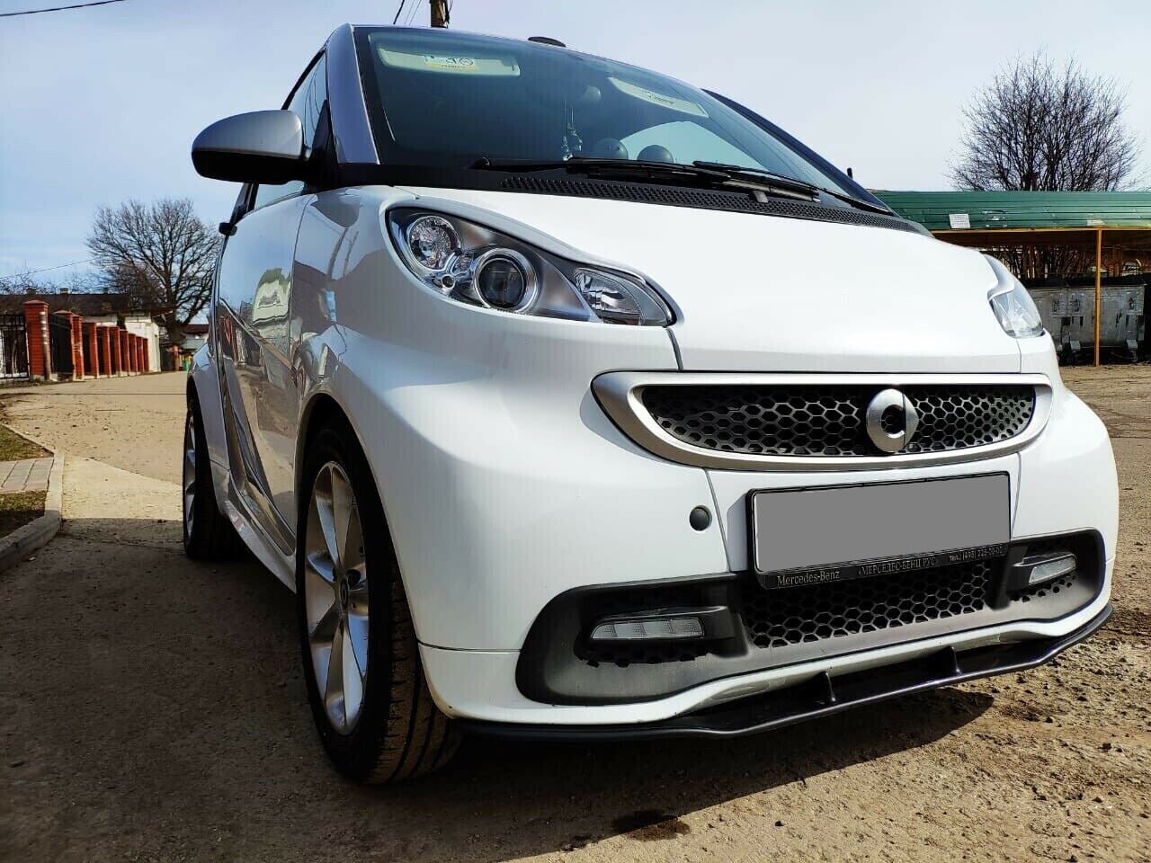 ART.1398 SPLITTER SMART 451 2007-2014 NERO LUCIDO