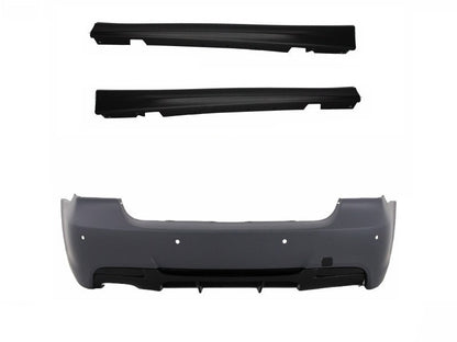 REAR BUMPER + SIDE SKIRTS FOR 3 SERIES E90 2004-2008 LOOK MTECH MSPORT