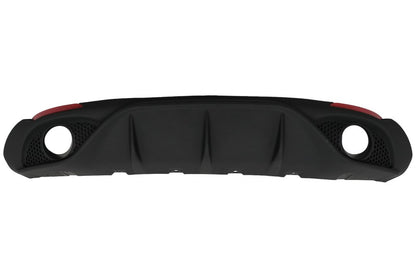 ART. 0222 DIFFUSORE ALFA ROMEO GIULIA 2016-2021 LOOK VELOCE OPACO + TERMINAL