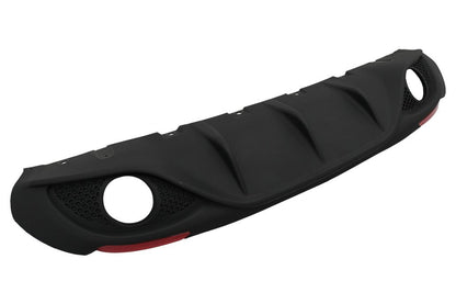 ART. 0222 DIFFUSORE ALFA ROMEO GIULIA 2016-2021 LOOK VELOCE OPACO + TERMINAL