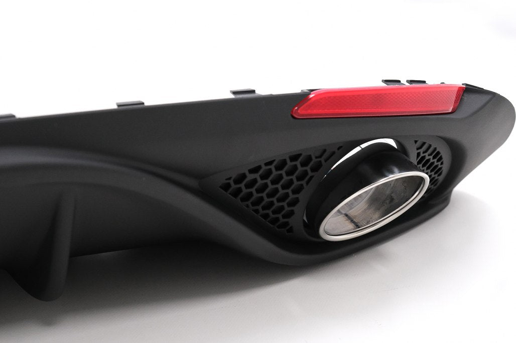 ART. 0222 DIFFUSORE ALFA ROMEO GIULIA 2016-2021 LOOK VELOCE OPACO + TERMINAL