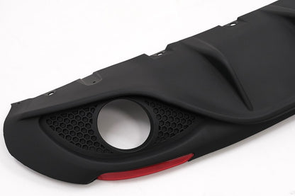 ART. 0222 DIFFUSORE ALFA ROMEO GIULIA 2016-2021 LOOK VELOCE OPACO + TERMINAL