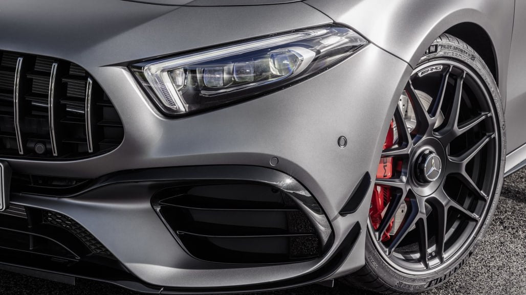 ART. 0221 PARAURTI ANTERIORE+GRIGLIA  MERCEDES CLASSE A W177 LOOK AMG A45S