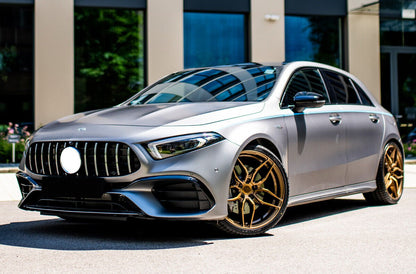 ART. 0221 PARAURTI ANTERIORE+GRIGLIA  MERCEDES CLASSE A W177 LOOK AMG A45S