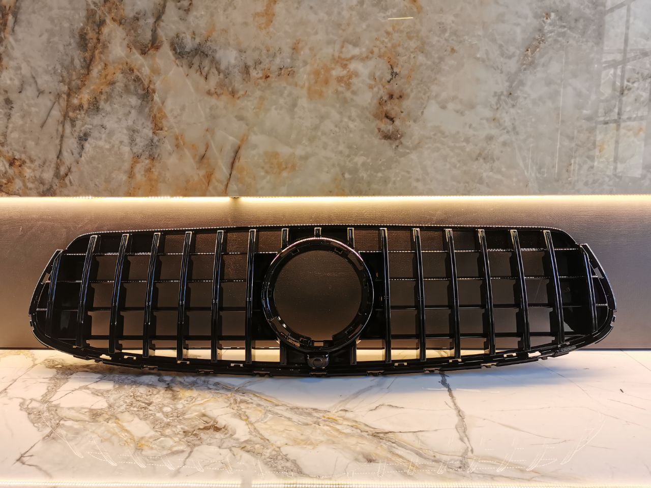 ART. 1318 GRIGLIA MERCEDES GLC X253 C253 19-22 AMG LIFT LOOK GT NERO LUCIDO