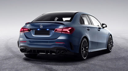 PARAURTI POSTERIORE PER CLASSE A V177 BERLINA LOOK + DIFFUSORE LOOK AMG A35 A45