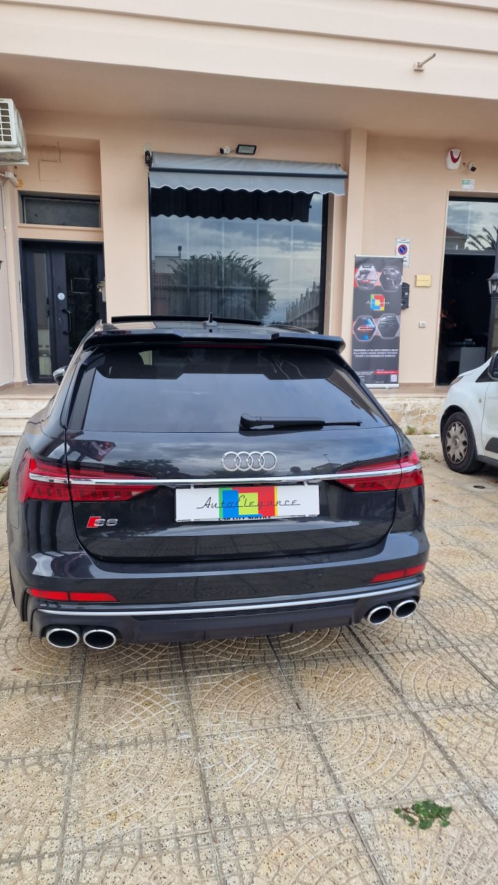 ART.1379  SPOILER AUDI  A6 C8 AVANT 2018+ LOOK RS6 NERO LUCIDO