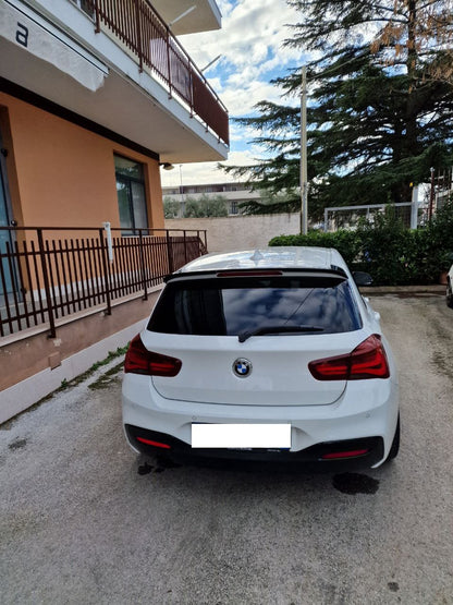 SPOILER POSTERIORE SUL TETTO BMW SERIE 1 F20 F21 2011-2019 NERO LUCIDO
