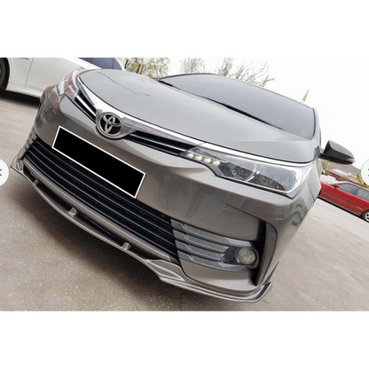 💕ART.1149 SPLITTER TOYOTA COROLLA E 170 2017-2018 ELITE NERO LUCIDO💕