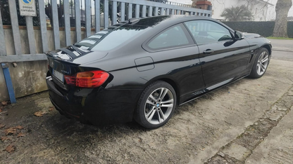 DIFFUSORE BMW SERIE 4 F32 F33 F36 SOTTO PARAURTI POSTERE ABS NERO LUCIDO .-
