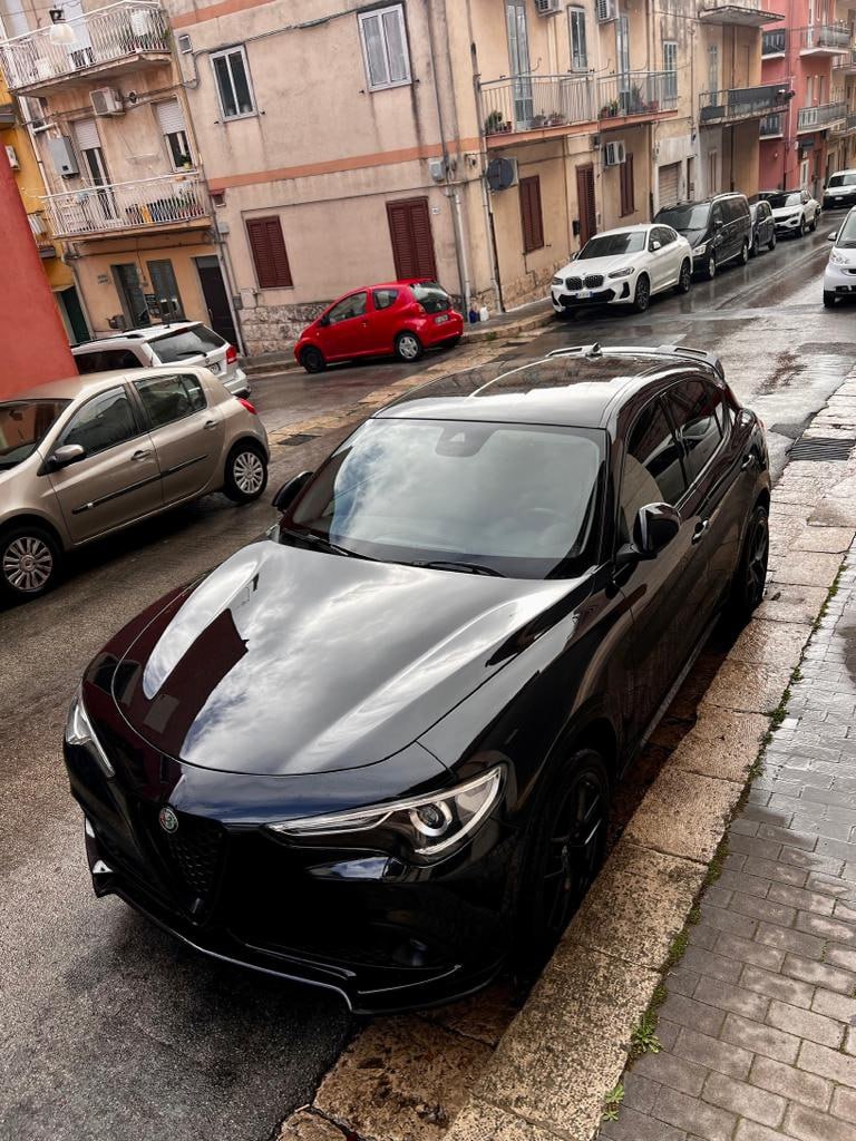✨SPLITTER ANTERIORE ADATTO PER ALFA ROMEO STELVIO NERO LUCIDO LOOK RS✨