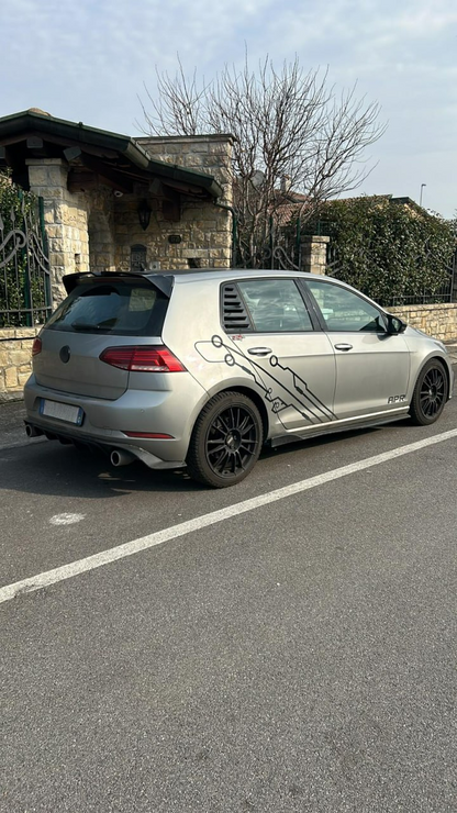 WINDOW FLAPS SUITABLE FOR VW GOLF 7 7.5 2012-2020 SPORT LOOK 1108