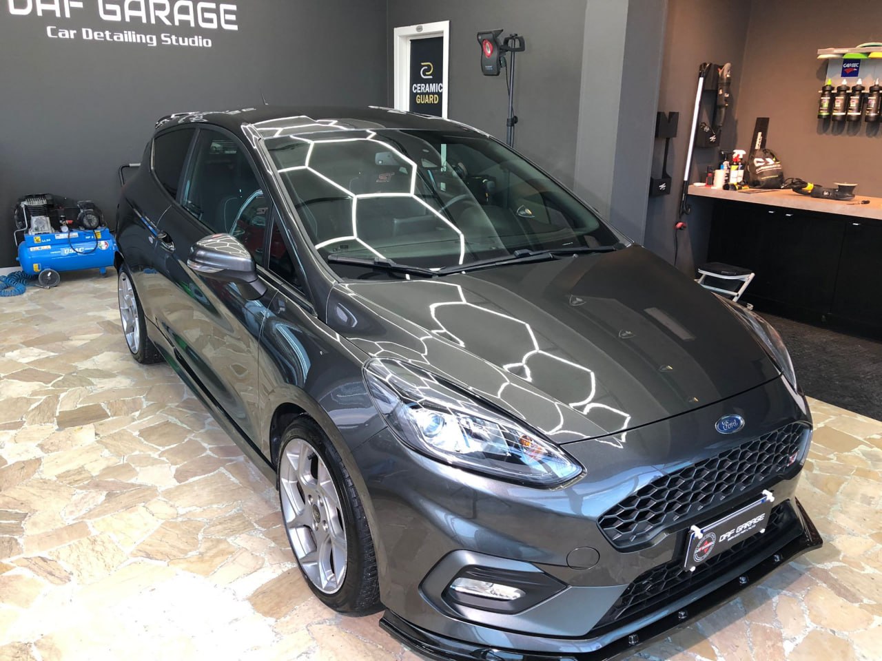 ALA AGGIUNTIVA SPOILER PER FORD FIESTA MK8 VIII ST ST-LINE 2017-2021 NERO LUCIDO