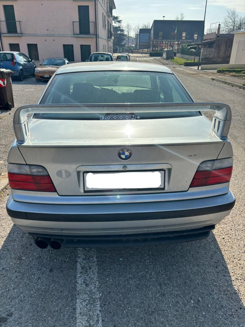 ✨SPOILER ADATTO PER BMW SERIE 3 E36 LOOK M3 GT DESIGN NERO LUCIDO✨