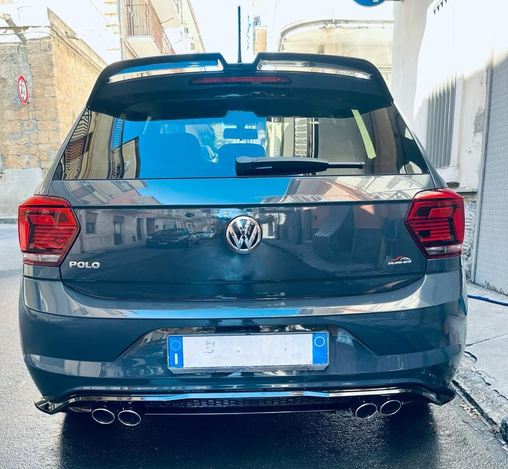 VW POLO AW1 REAR DIFFUSER UNDER BUMPER FOUR TIP ABS