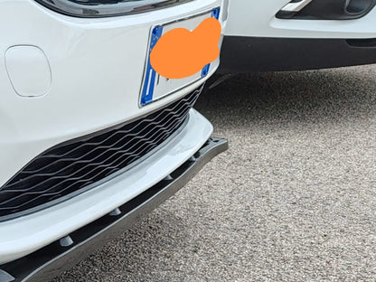 LAMA SPOILER SOTTO PARAURTI ANTERIORE FIAT TIPO ABS NERO LUCIDO SPLITTER LABBRO.