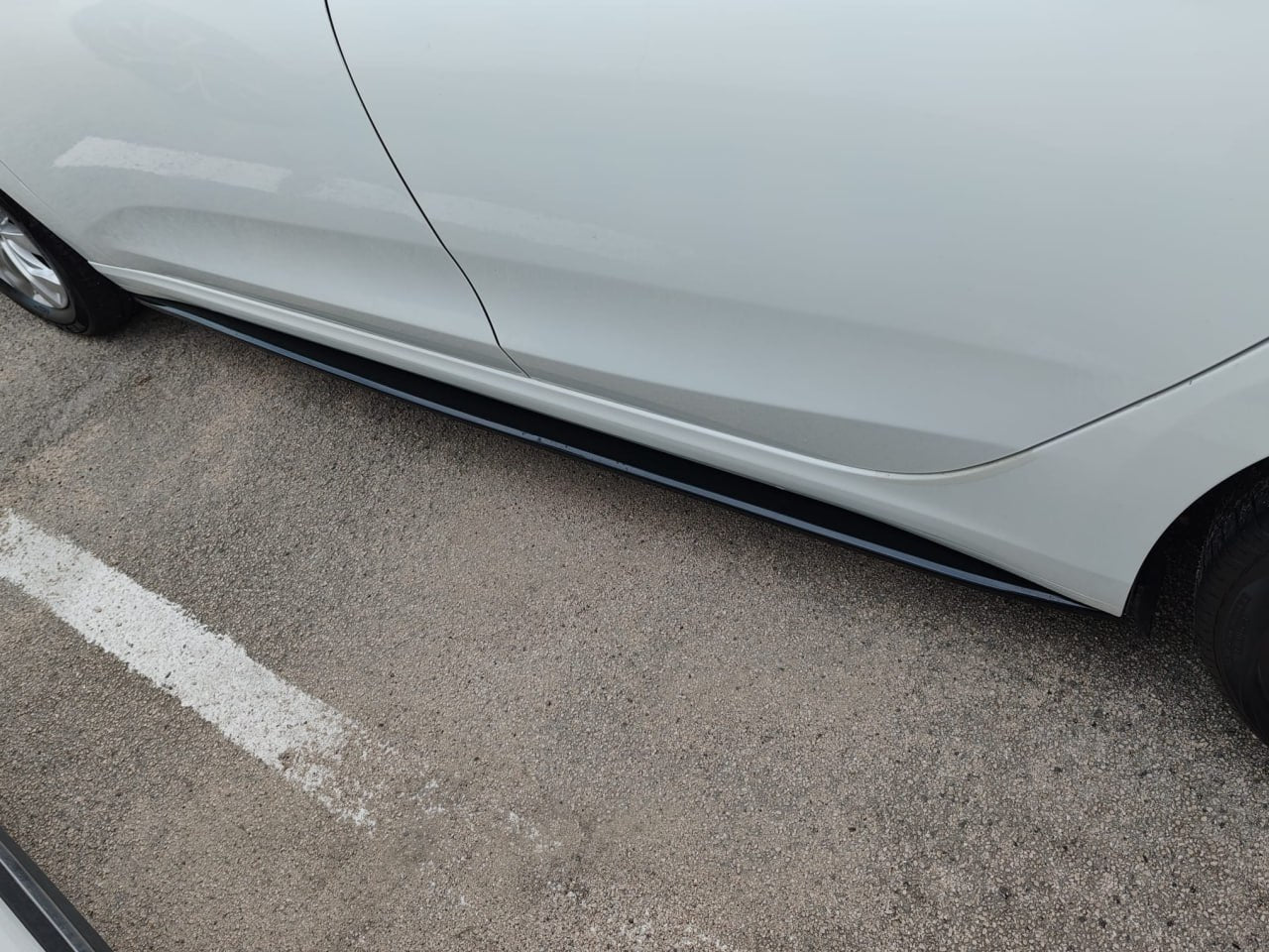 LAMA SPOILER SOTTO PARAURTI ANTERIORE FIAT TIPO ABS NERO LUCIDO SPLITTER LABBRO.