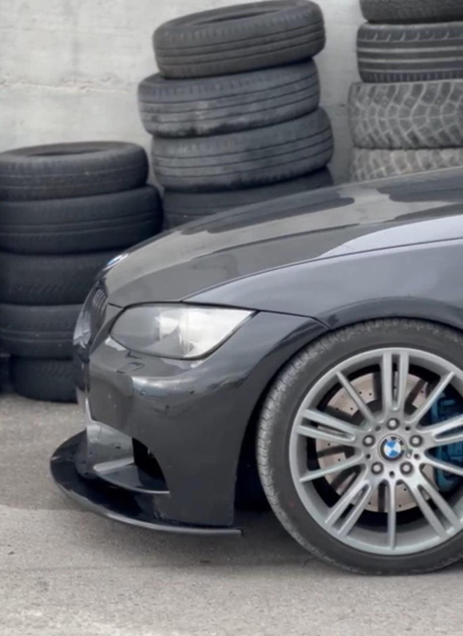 SPLITTER SUITABLE FOR BMW 3 SERIES E92 E93 M3 2006-2010 GLOSS BLACK LOOK