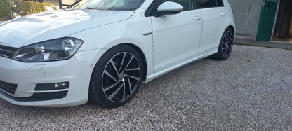 VW GOLF 7 VII 2012-2019 MINIGONNE SPORTIVE LATERALI SOTTO PORTA IN ABS TUNING