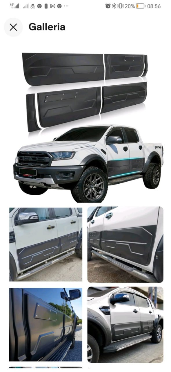 KIT COPRI PORTIERE ALLARGATE ADATTO PER FORD RANGER