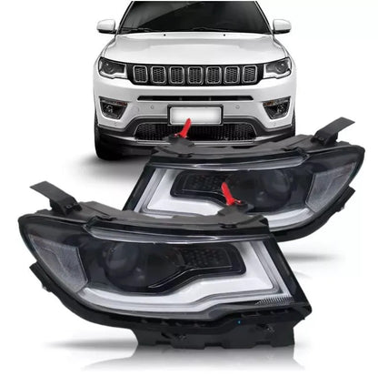 COPPIA FARI ADATTI PER JEEP COMPASS 2017-2020 HB3/LED