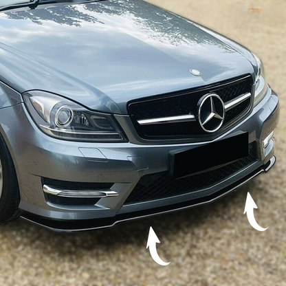Splitter anteriore adatto per MERCEDES Classe C W204 AMG-Line Facelift 2011-2014