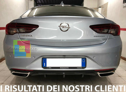 ✨0435 DIFFUSORE POSTERIORE ADATTO PER OPEL INSIGNIA B 2018+ LOOK NERO LUCIDO✨