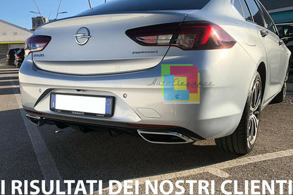✨0435 DIFFUSORE POSTERIORE ADATTO PER OPEL INSIGNIA B 2018+ LOOK NERO LUCIDO✨