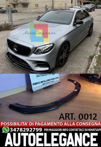 SPLITTER SUITABLE FOR MERCEDES E CLASS W213 AMG E63 2016-2020 GLOSSY BLACK