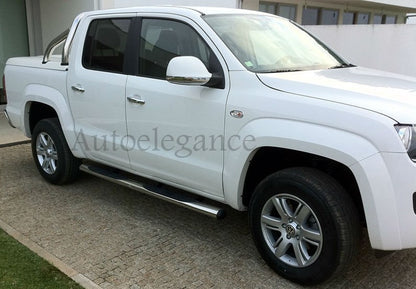 PEDANE ADATTE PER VW AMAROK 2010+  SOTTOPORTA LATERALI IN ACCIAIO INOX