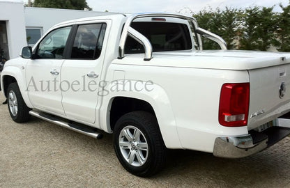 PEDANE ADATTE PER VW AMAROK 2010+  SOTTOPORTA LATERALI IN ACCIAIO INOX