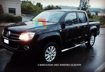 PEDANE ADATTE PER VW AMAROK 2010+  SOTTOPORTA LATERALI IN ACCIAIO INOX