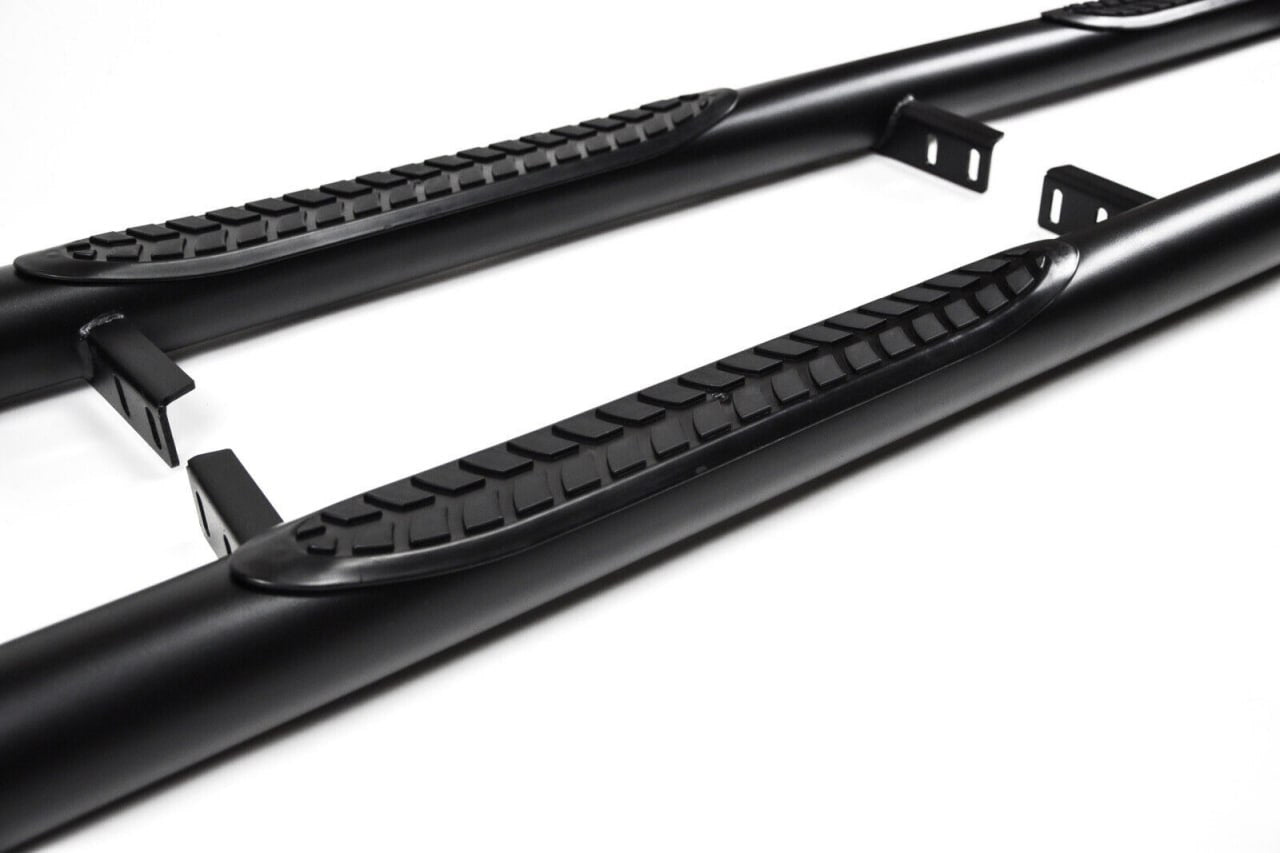 RUNNING BOARDS SUITABLE FOR VW AMAROK 2010+ SIDE SILLS IN BLACK STAINLESS STEEL