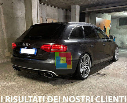 Diffusore adatto per a4 b8 07-11 look rs4 completo di terminali cromati